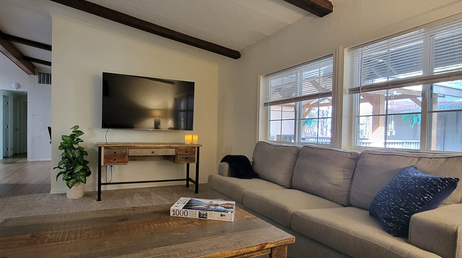 Living room and TV
