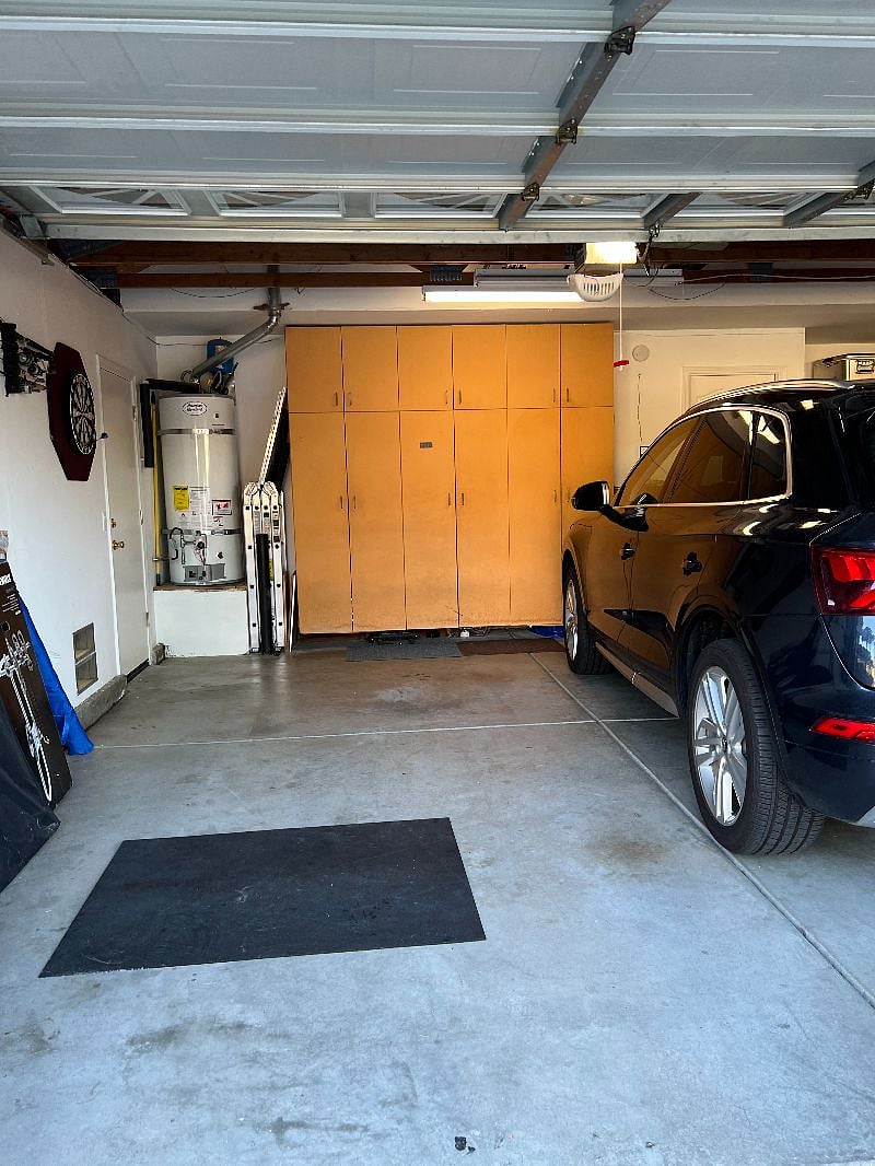 Safe garage parking with garage door opener.