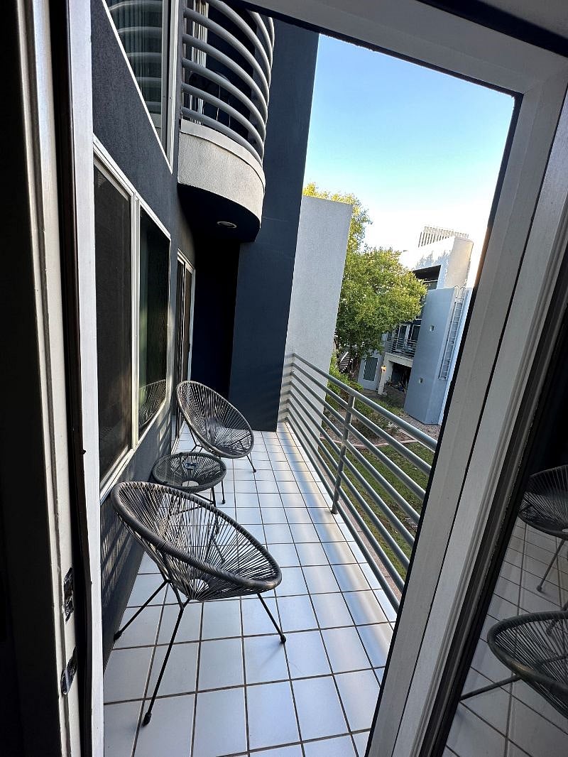 The balcony accessible from your room.