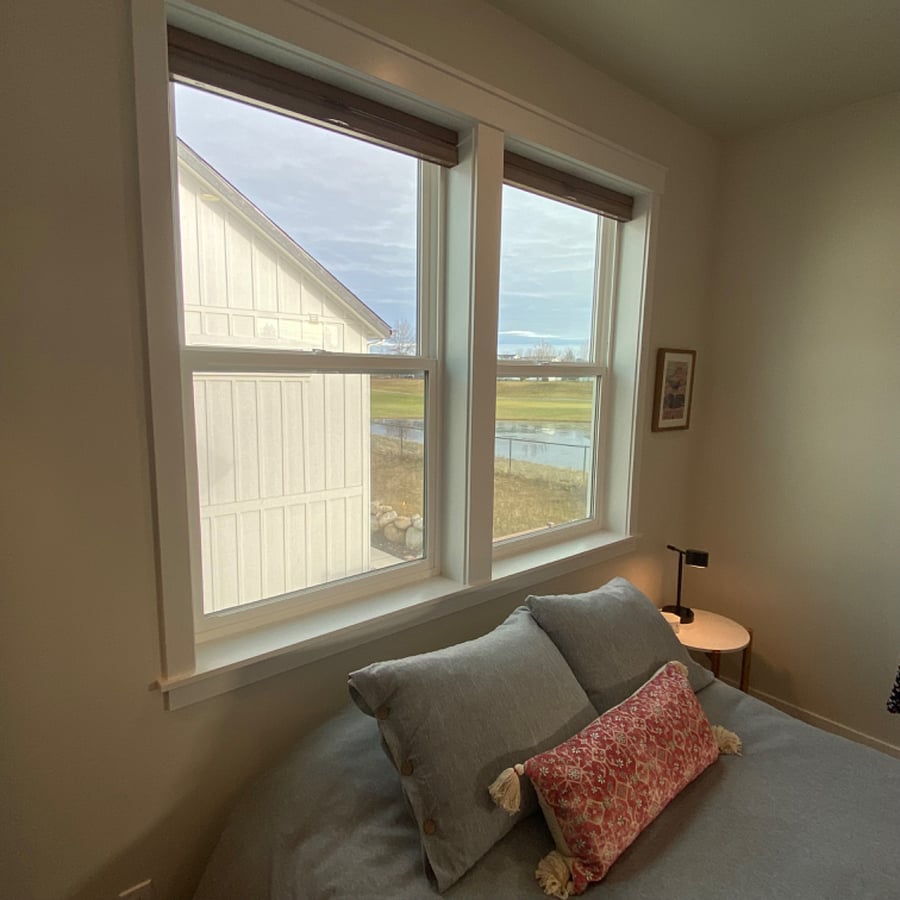 Beautiful golf course view from the bedroom.