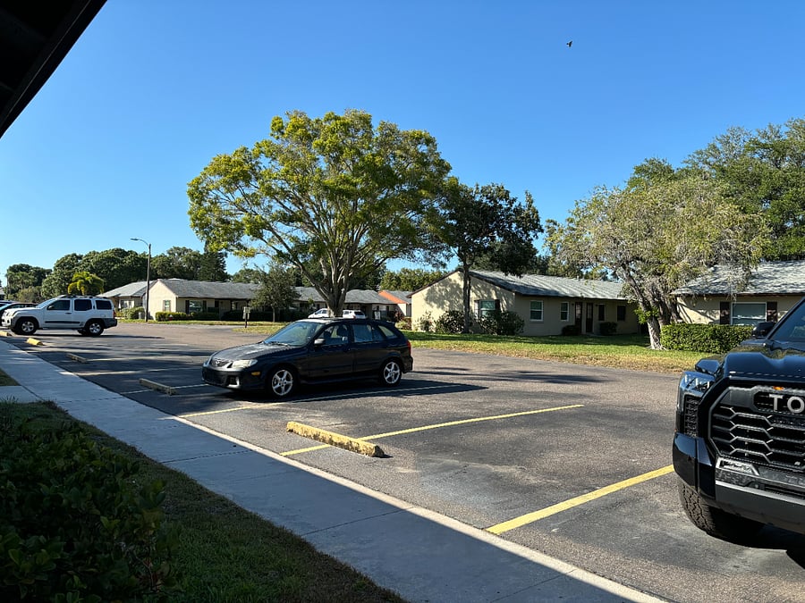 Parking in front of the condo.