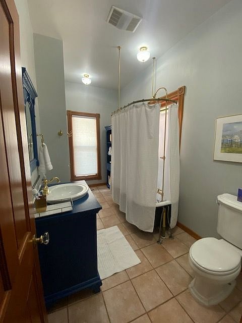 Bathroom off master bedroom also has door to entry hall. Enjoy the
a soak in the oversize antique clawfoot tub with shower.