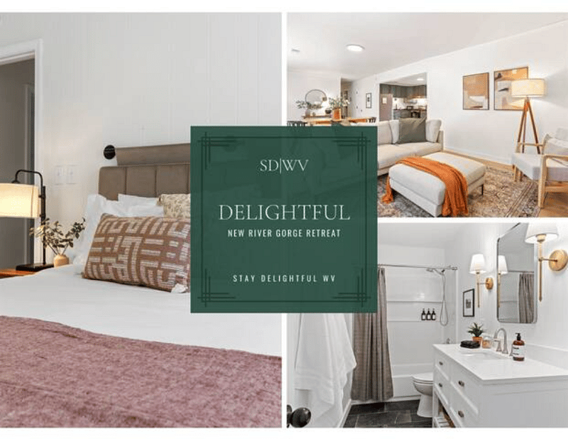 Welcome to Delightful New River Gorge Retreat in New River Gorge National Park! Visit https://newrivergorgevacationhomes.com for more details.