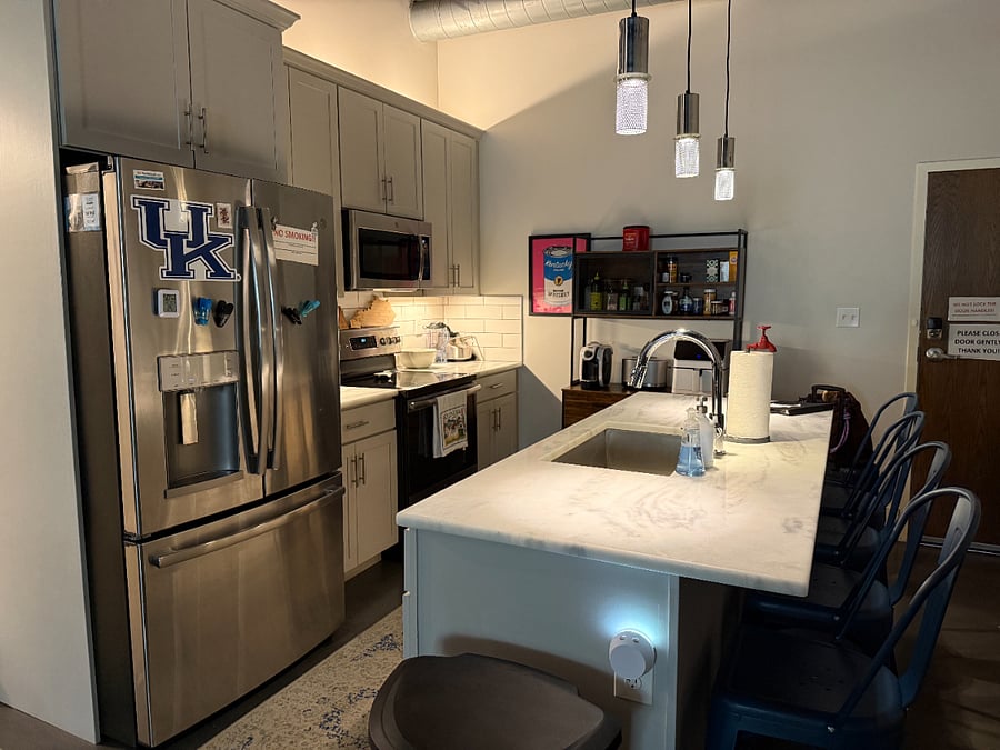 Fully stocked kitchen