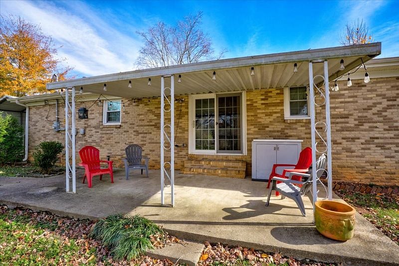 Covered back patio
