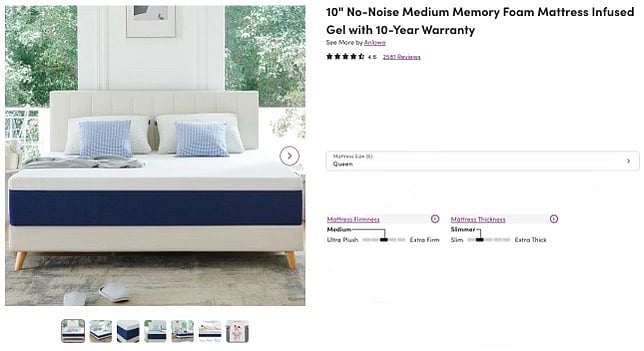 Want to know what bed we have? See all details here for mattress in the murphy bed!