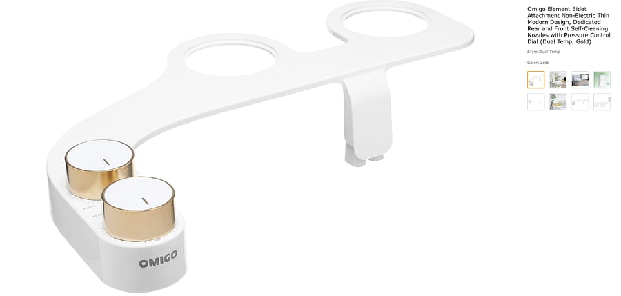 HOT and COLD bidet attachment currently being installed in bathroom. Once you go bidet - it is difficult to go back.