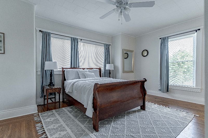 1st floor spacious primary bedroom with 2 large closets and primary bathroom ensuite.
