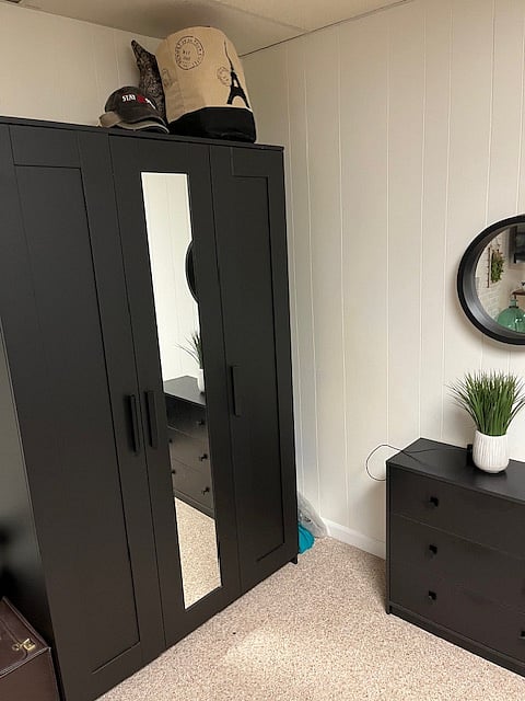 IKEA storage closet and small chest