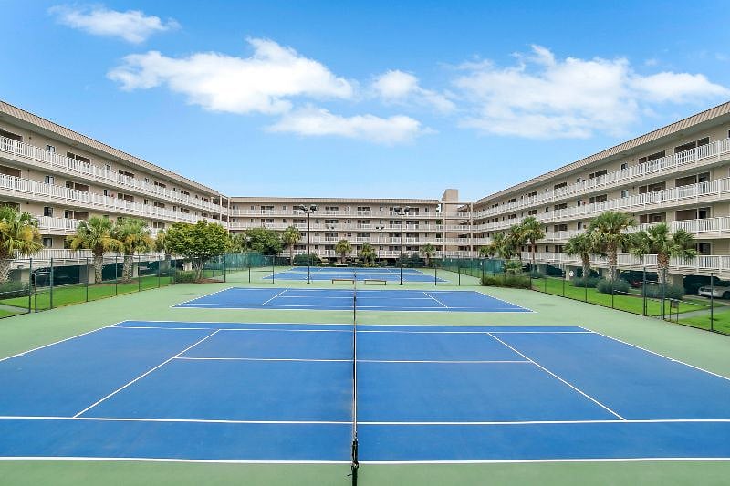 Tennis Courts in courtyard of our building. 