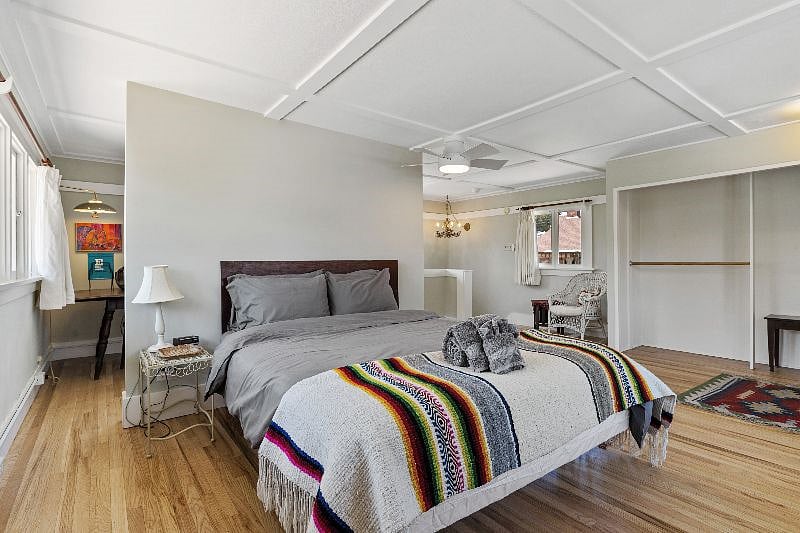 Sunny Treehouse-Like Upstairs Master Bedroom