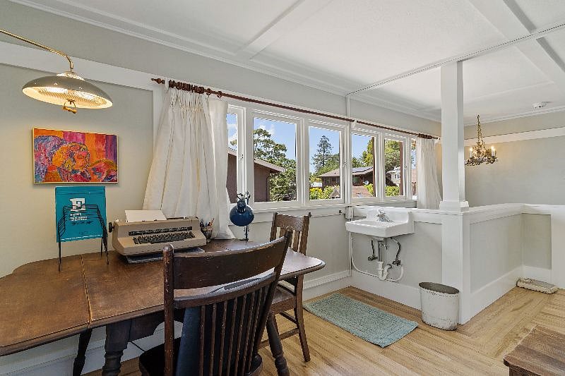 Office Nook with Sink in Master Bedroom