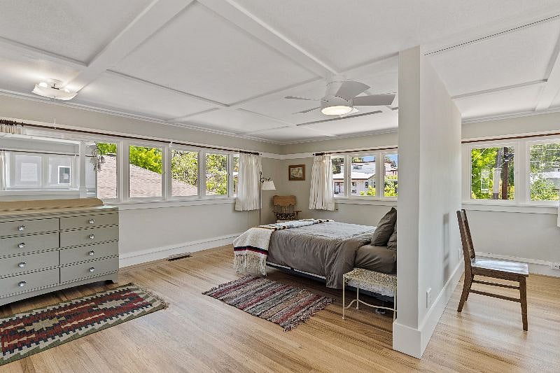 Master Bedroom Has Windows on All Sides