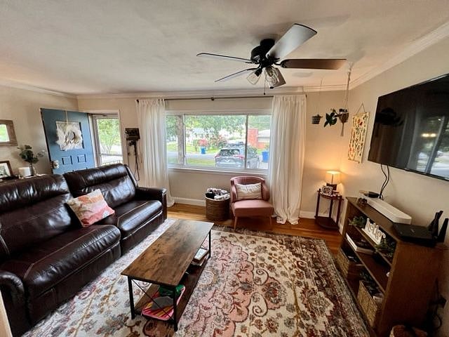 SmartTV and comfy reclining couch