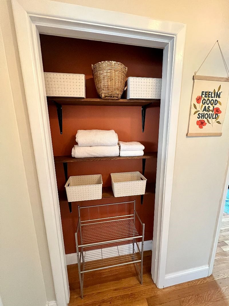Hallway nook with storage