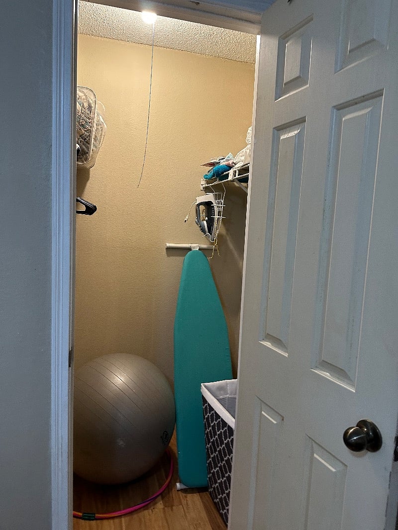 Another picture of the closet in the bedroom.