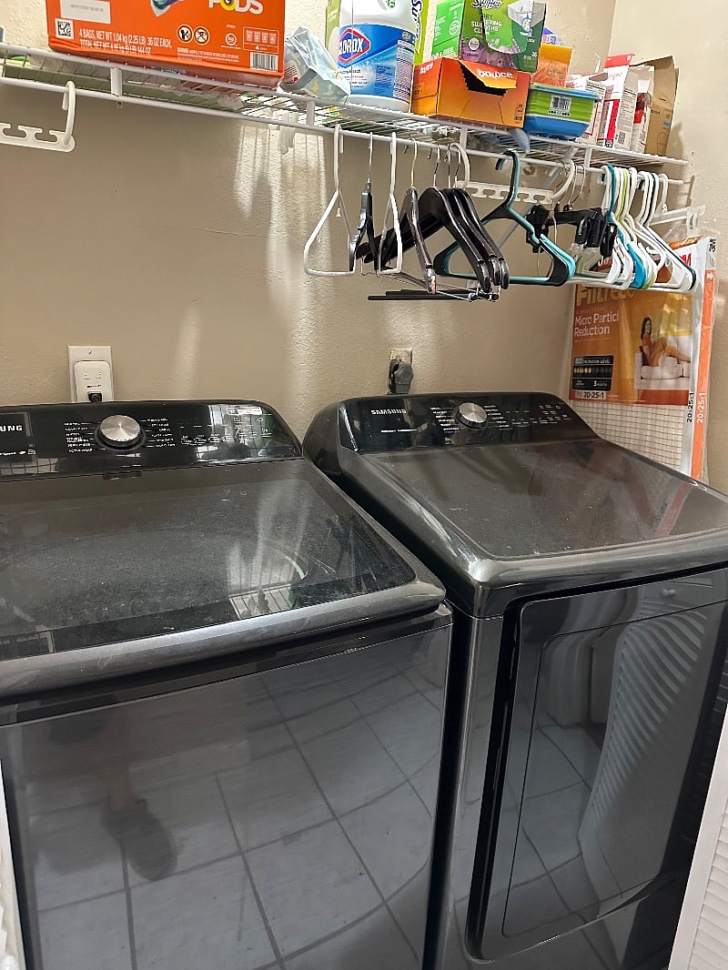 New Samsung washer and dryer.