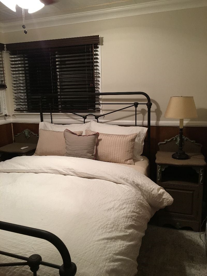 Bed room 1, Queen Bed window Air conditioner in this room
