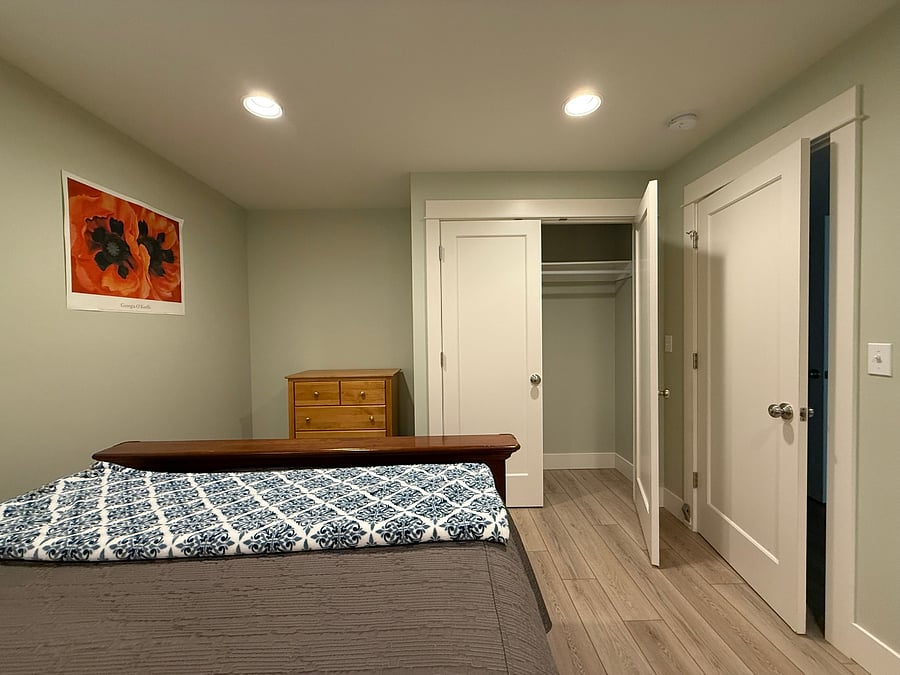 Bedroom one with large closet