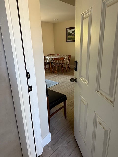 Combination lock entry