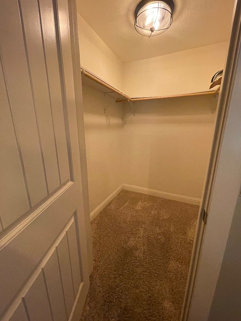 Master walk in closet