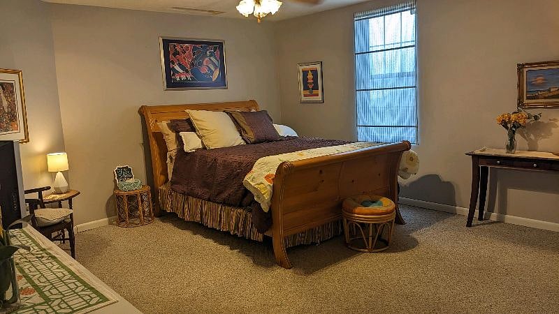 Bedroom #1 measures approx 15' x 15.5' plus has 2 full-sized closets.