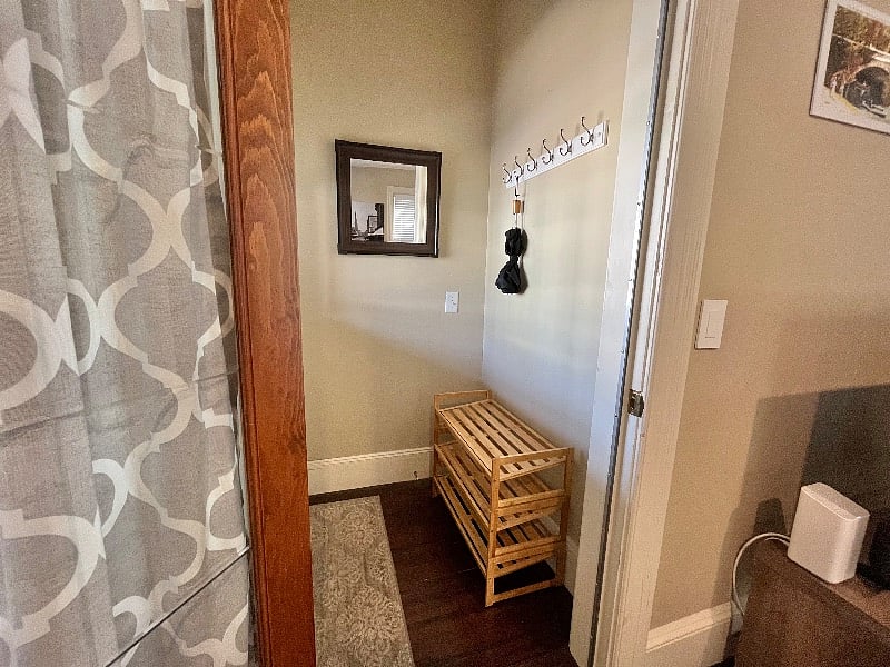 Enter your condo and store coats and shoes.