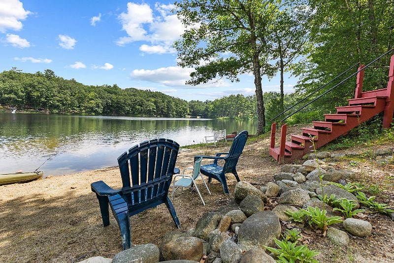 Swimming area is a short walk up the street