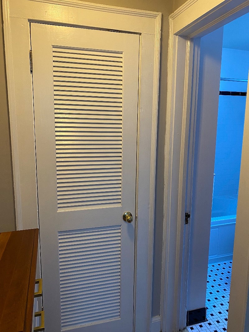 Utility Closet for cleaning storage