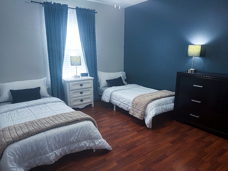 Twin Beds in 3rd Bedroom 