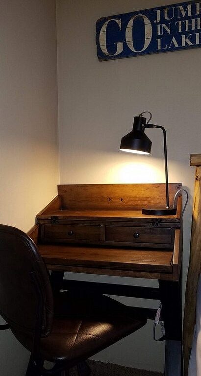 work space in downstairs bedroom