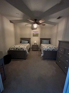 Den with 2 twins and a desk