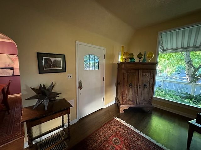 Front door and access to the front patio.