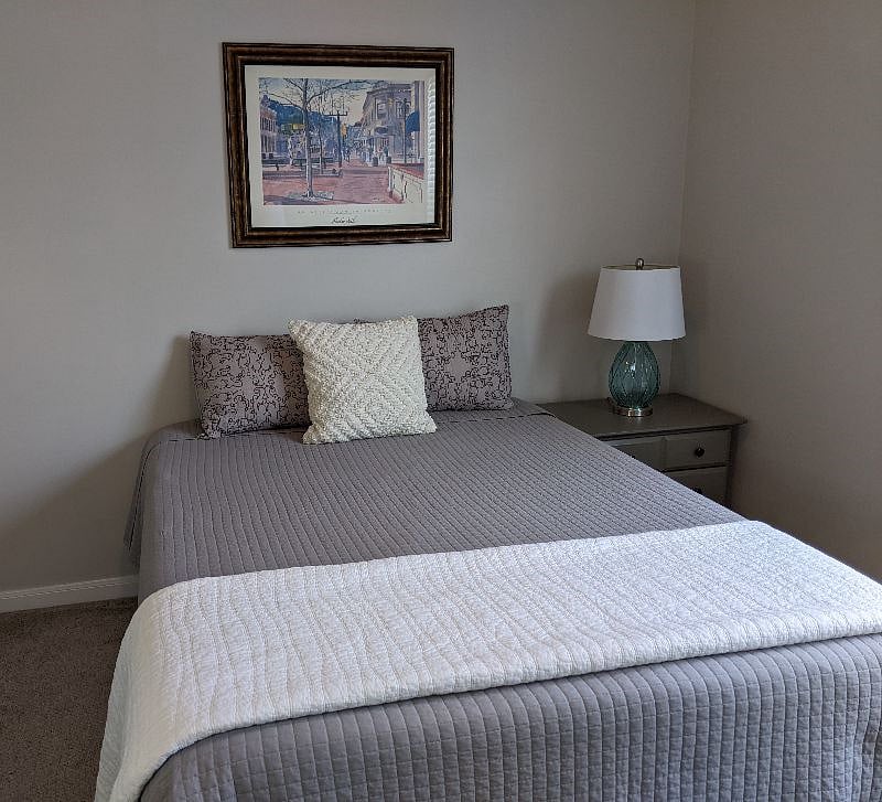 Primary Bedroom with luxury queen mattress