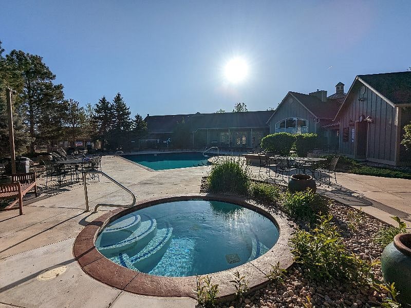 Hot tub and pool open May through October