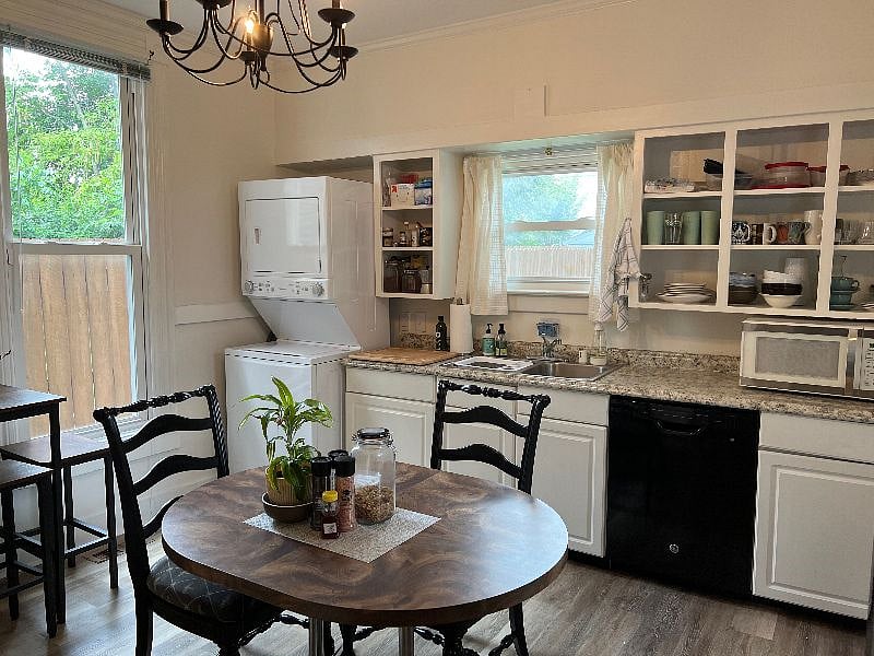 Eat-in kitchen with lots of natural light