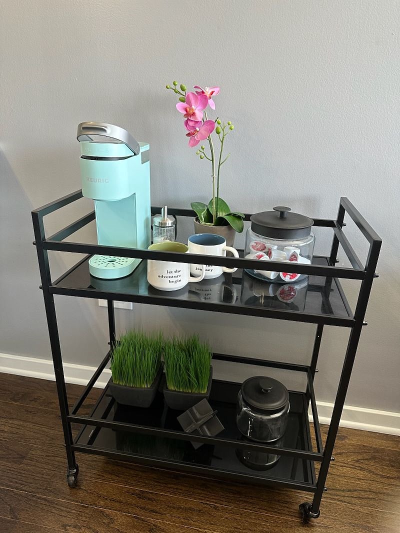 Complimentary Keurig coffee station