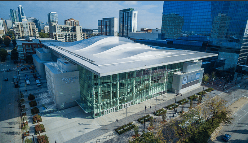 Wintrust Arena. 0.3 miles South of the condo. A 7 minute walk.