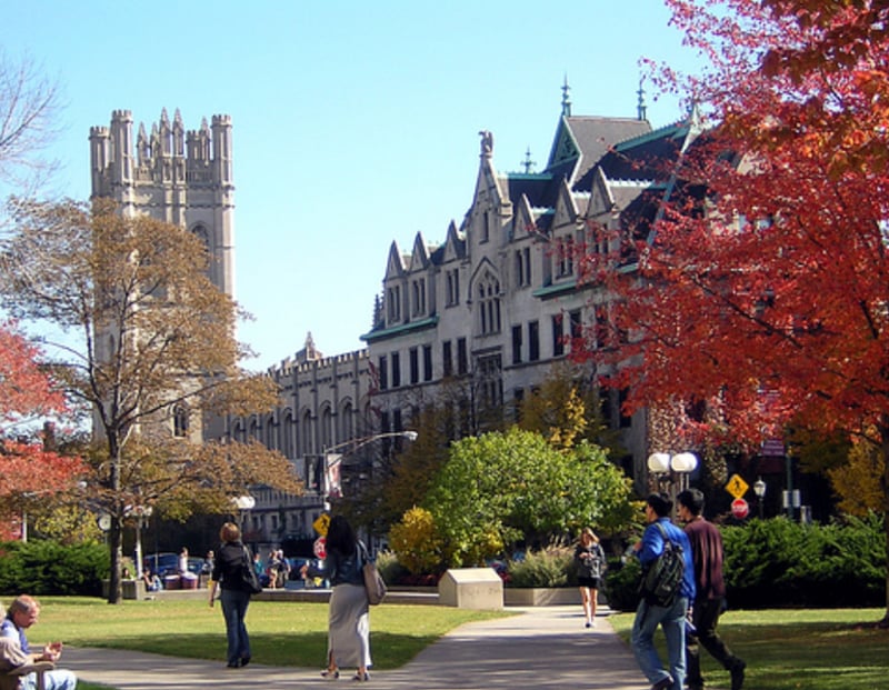 University of Chicago Medical Center in Hyde Park. 6.6 miles South of the condo but only a 15 minute Uber down Lake Shore Drive! 98% guaranteed not to have any traffic!