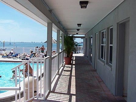 Community pool and clubhouse on the bay, 2-3 min walk from your front door