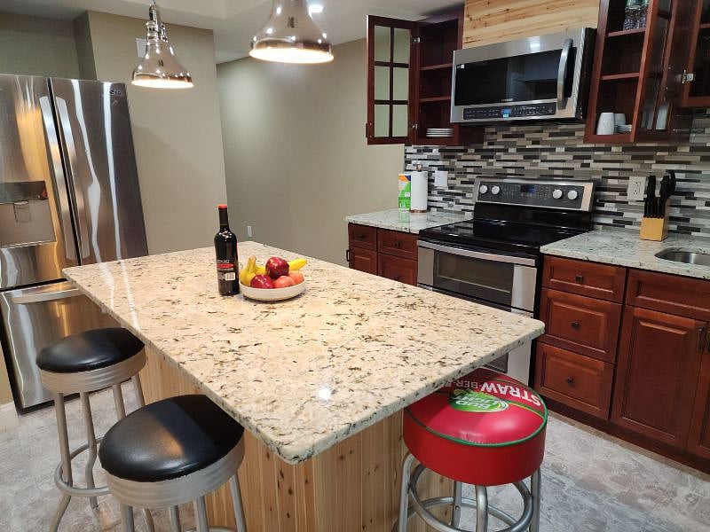 Enjoy cooking in a fully equipped chefs kitchen.