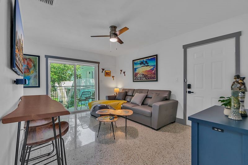 Sleeper sofa in Living room.