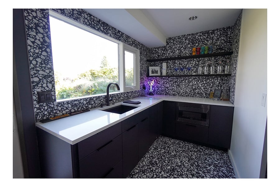 Kitchenette on the lower ground floor