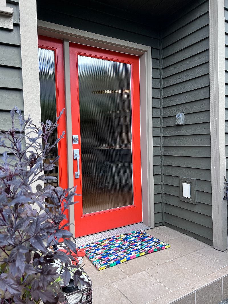 VERY secure front porch for package deliveries!