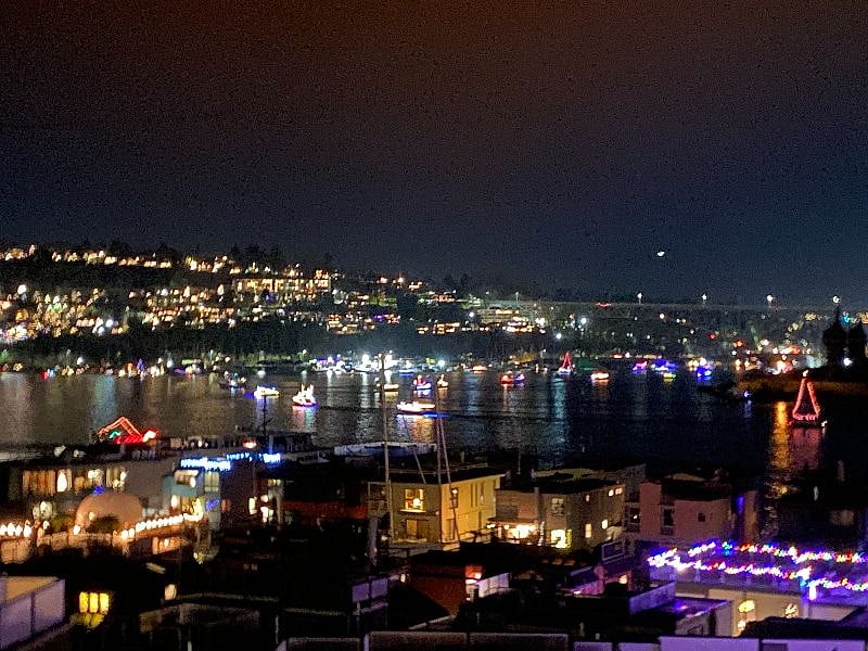 You'll be here to watch the Christmas Ships!