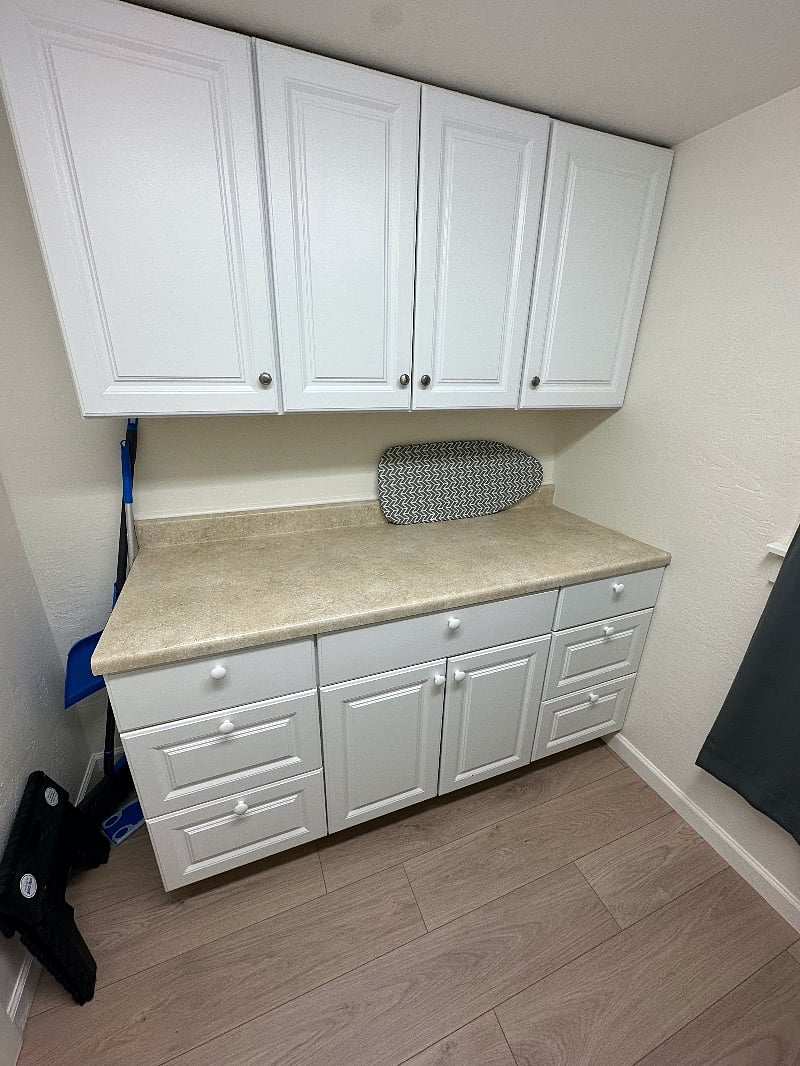 Extra laundry room storage