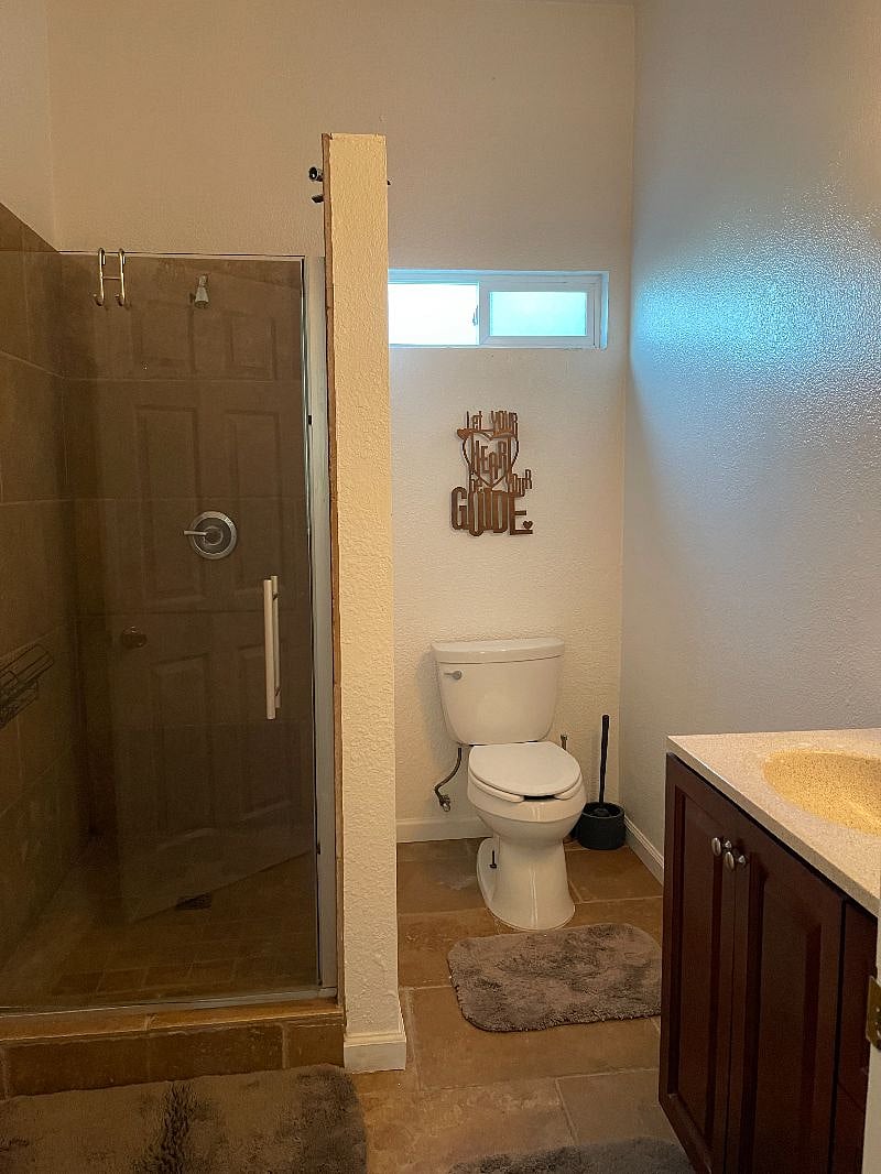 Tiled shower