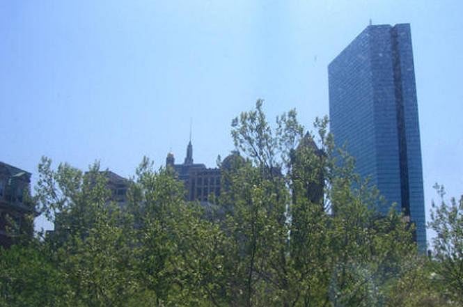 View from the window of John Hancock building.