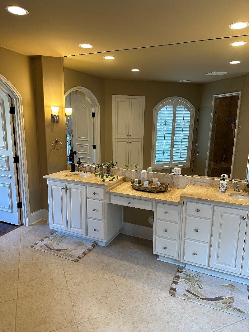 You'd be hard pressed to find a nicer bath.  Reasonably conservative use of natural resources and  extinguishing lights when leaving a room unoccupied is expected.
