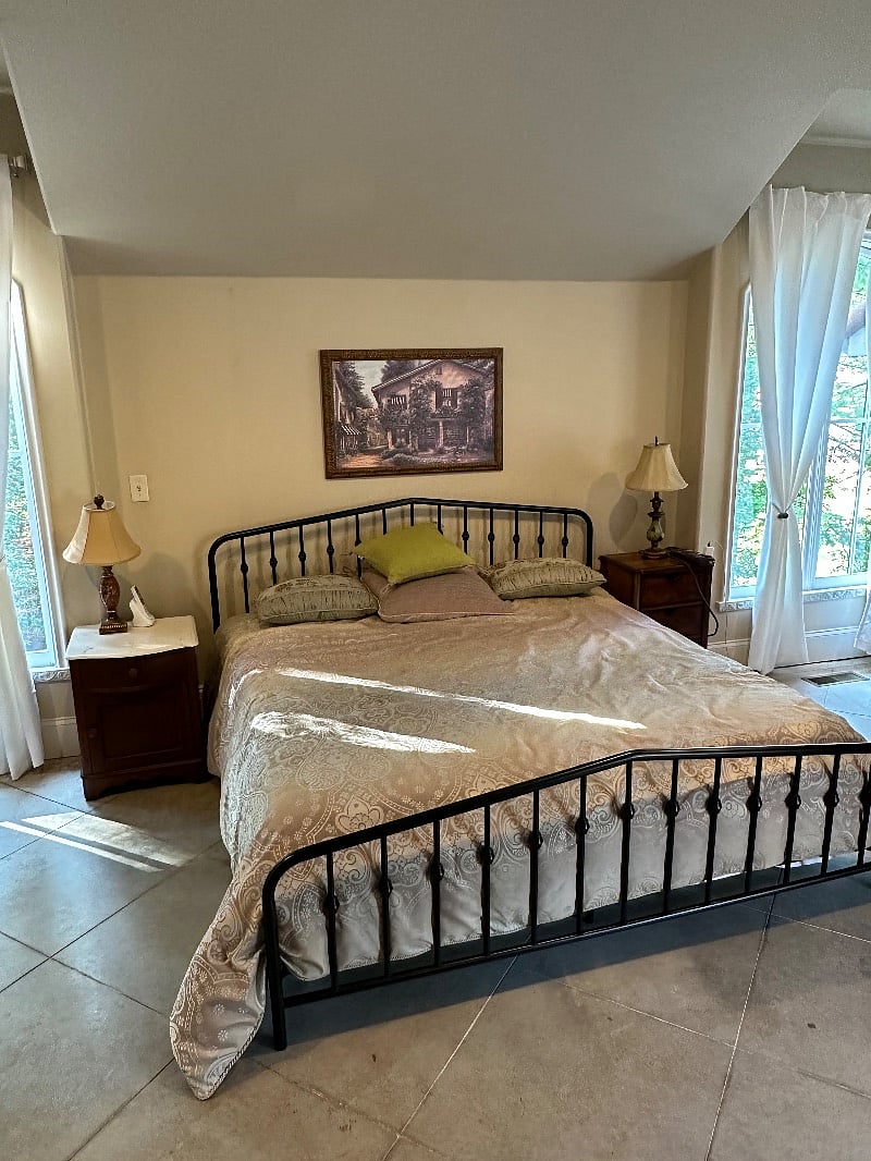 This king sized bed can be available once a month or so for your respectful and respectable guests. Just leave it clean and therell be no additional costs.